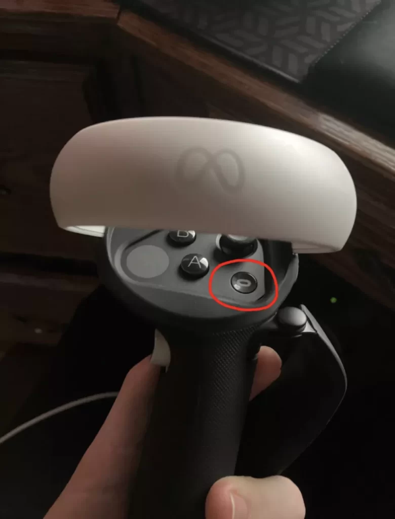 Oculus button on the new Meta VR Controller